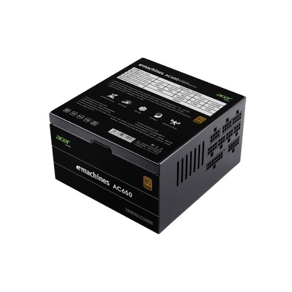ACER AC650 BLACK 80 PLUS BRONZE FULL MODUAR POWER SUPPLY UNIT